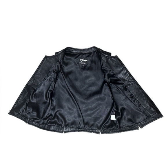 WILSON’S LEATHER Maxima Vintage Leather Vest L 19” p2p Black EUC - Picture 7 of 10